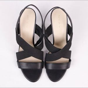 Nine West Cross Strap Heeled Sandal